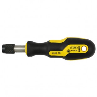 Magnetic screwdriver with quick release chuck for bits