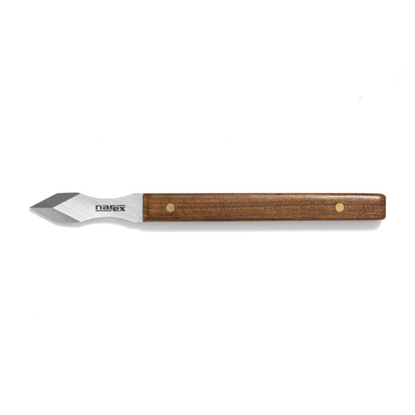 Narex Dual Bevel Marking Knife Stainless Steel Blade Rosewood Handle Finger Indents (0.030 Thick Blade)
